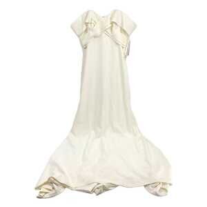 Theia Ivory Blake Off the Shoulder Wedding Dress | Size 12